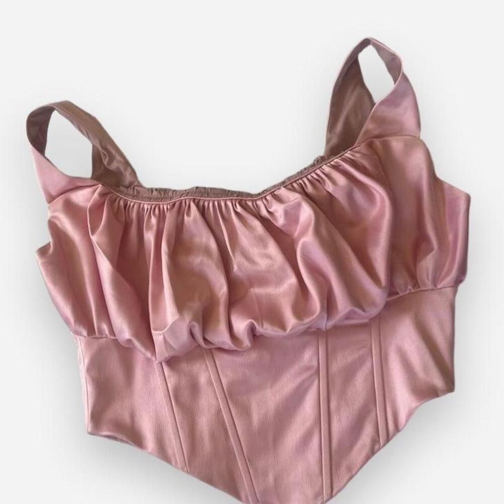 Taideux pink corset style top NYT